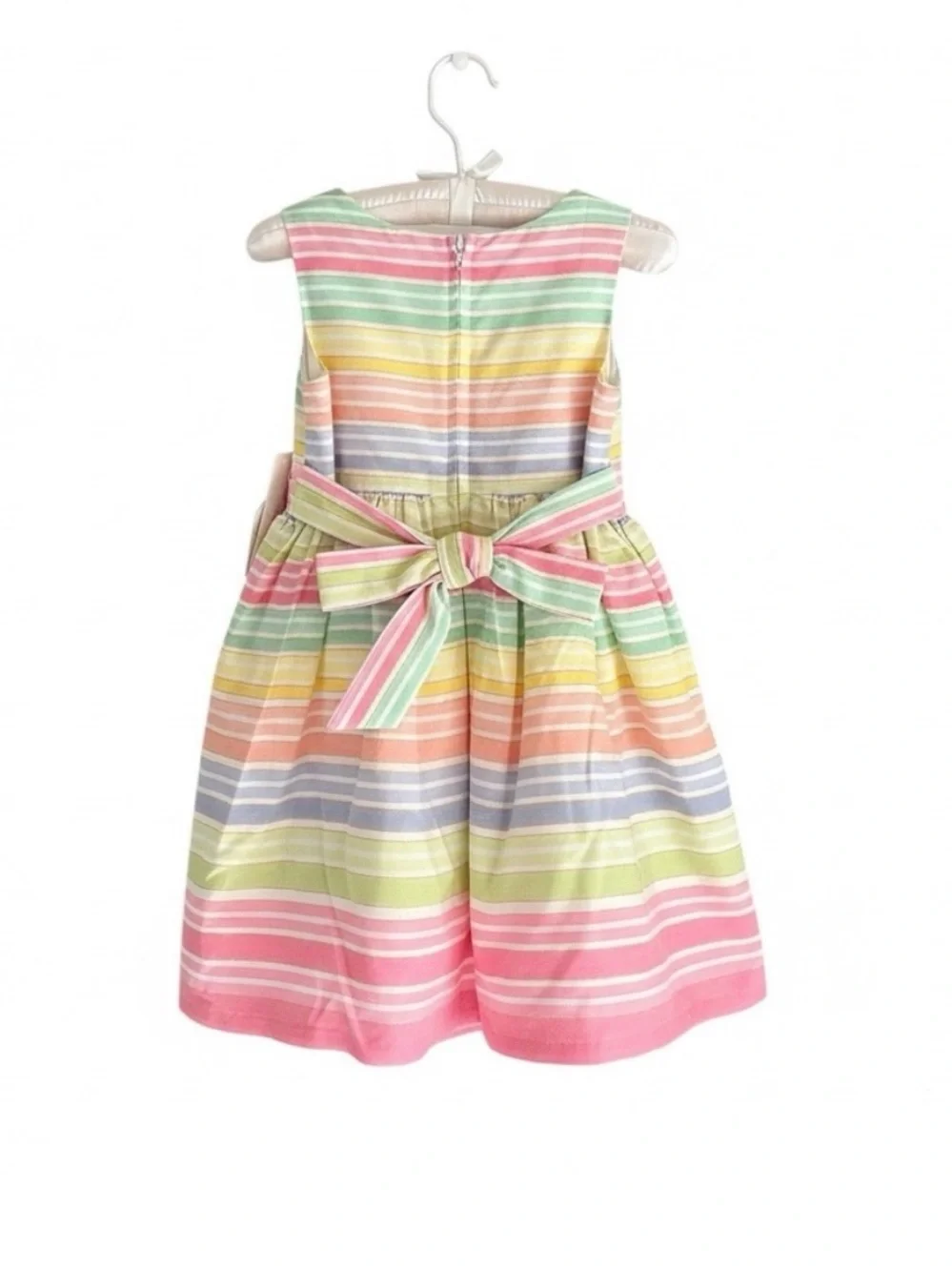NWT Bonnie Jean Pastel Stripe Party Dress – Girls Size 7